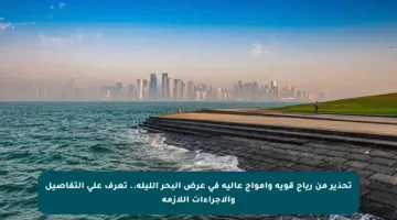 تحذير من رياح قوية وأمواج عالية في عرض البحر الليلة.. تعرف على التفاصيل والاجراءات اللازمة